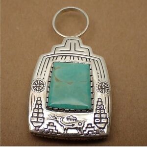 Silver and Turquoise Pendant